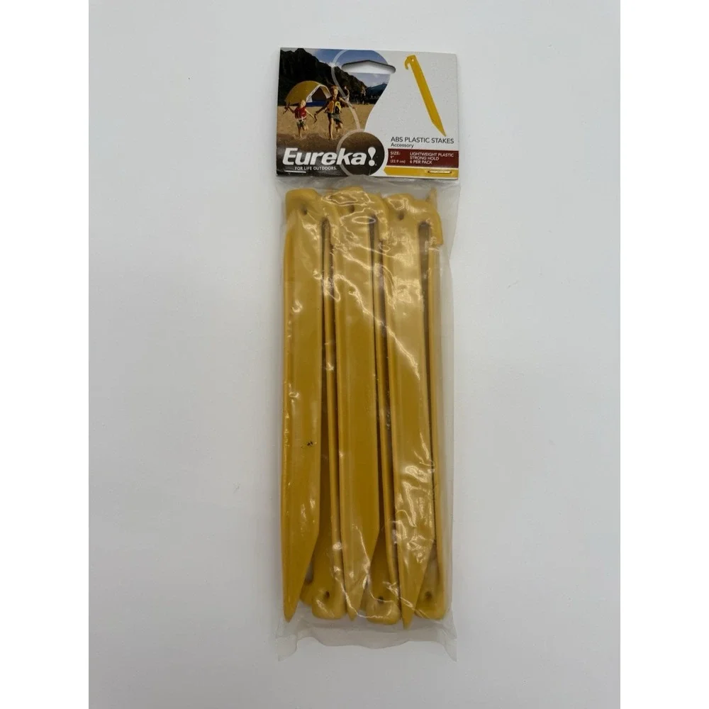 Eureka! 9 ABS Plastic Tent Spikes 6 Count New In Package